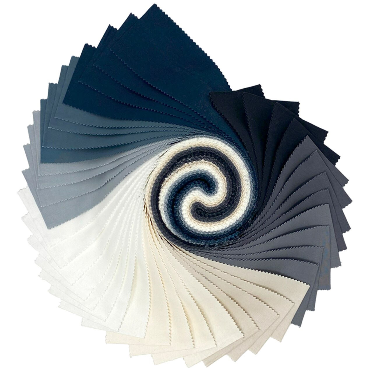 Designer Essential Solids 2.5" Strip Roll (Jelly Roll) in Cloudy by Free Spirit for Free Spirit (FB4DRDE.CLOUDY)